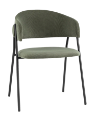 Стул Колин вельвет металлические ножки с подлокотниками